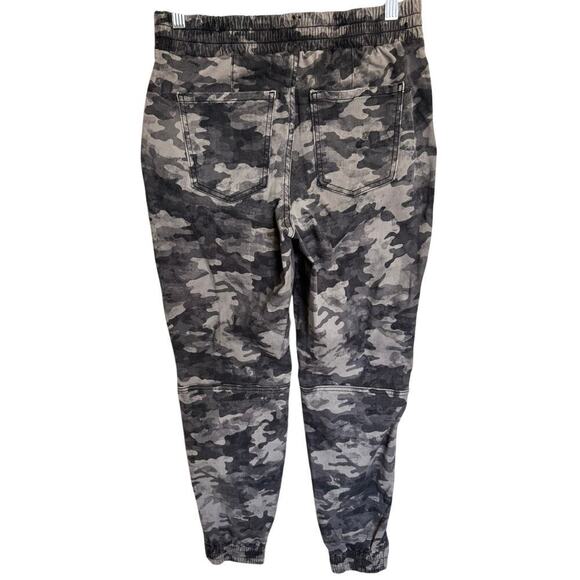 Spanx Stretch Twill Cargo Jogger Camo Pull On Ankle Length In Gray Size Medium - Picture 7 of 12